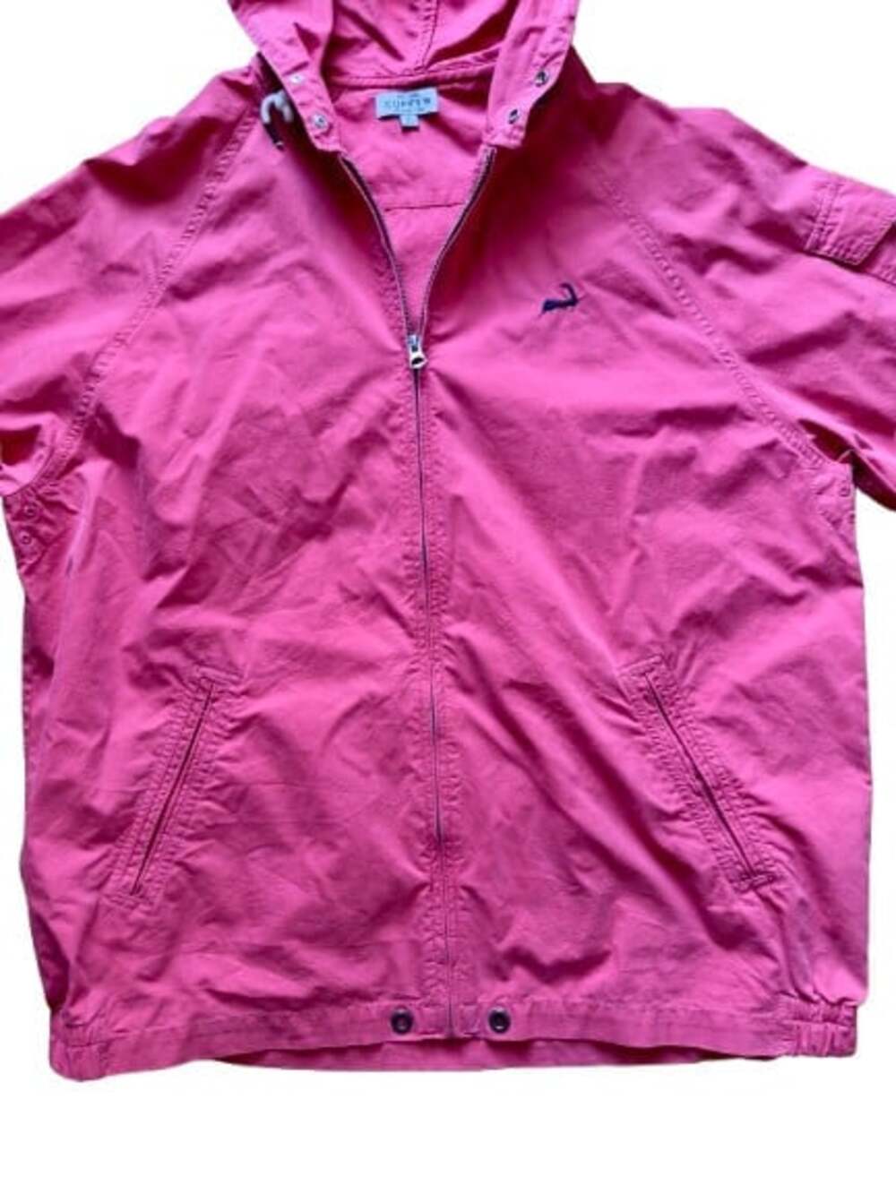 Cuffy’s Cape Cod Hooded Jacket Raspberry Pink/Coral Full Zip Women’s Large